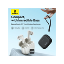 Baseus Bowie E17 True Wireless Earphone - Stellar White [D] -  سماعة بيسوس - بلوتوث - كفاله 12 شهر