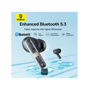Baseus Bowie E17 True Wireless Earphone - Stellar White [D] -  سماعة بيسوس - بلوتوث - كفاله 12 شهر