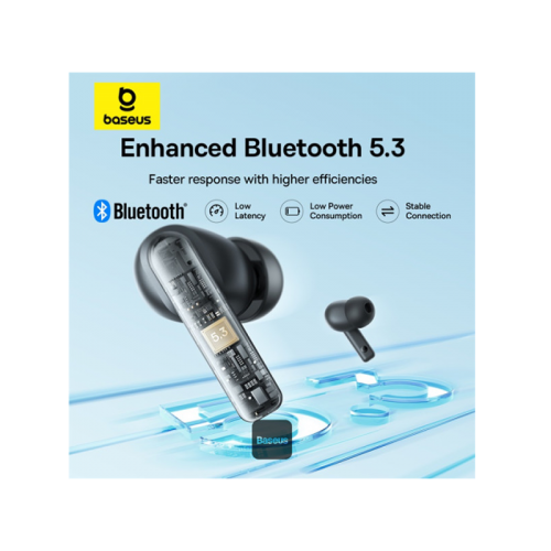 Baseus Bowie E17 True Wireless Earphone - Stellar White [D] -  سماعة بيسوس - بلوتوث - كفاله 12 شهر