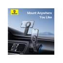 Baseus Prime Tip Series C02 Mega Magnetic Phone Mount Stick-on Version - Cluster Black [D] - ستاند سيارة - بيسوس - منعدد الاوضاع - دوران 360 درجة -  ماق سيف