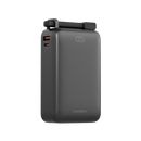 Energea Compac Ultra 67W PD 20000mAh Power Bank With Built-in USB-C Cable - Gunmetal - بطارية متنقلة - انيرجيا - سعة 20 آلاف ملي امبير - مع سلك شاحن تايب سي - قوة 67 واط - شاشة رقمية - كفالة 12 شهر