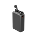 Energea Compac Ultra 67W PD 20000mAh Power Bank With Built-in USB-C Cable - Gunmetal - بطارية متنقلة - انيرجيا - سعة 20 آلاف ملي امبير - مع سلك شاحن تايب سي - قوة 67 واط - شاشة رقمية - كفالة 12 شهر