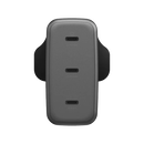 Energea Ampcharge 3-Port USB-C 100W GaN Wall Charger - Gunmetal [B] - بلاك حائط شحن - قوة 100 واط - انيرجيا - 3 فتحات تايب سي للشحن السريع - كفالة 12شهر