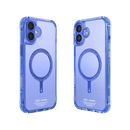 SkinArma Saido Prime Edition MagSafe case for iPhone 16 / iPhone 16 Plus - Blue [B]- سكين أرما كفر - ماغ سيف - شفاف ازرق