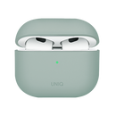 Uniq Lino Hybrid Liquid Silicon Airpods 4th Gen Case – Ice Plant Green - كفر حماية سماعة ابل ايربودز الجيل الرابع  - 2024 - يونيك