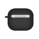 Uniq Nexo Active Hybrid Silicone Airpods 4th Gen Case With Sports Ear Hooks - Black - كفر حماية سماعة ابل ايربودز الجيل الرابع  - 2024 - يونيك