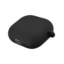 Uniq Nexo Active Hybrid Silicone Airpods 4th Gen Case With Sports Ear Hooks - Black - كفر حماية سماعة ابل ايربودز الجيل الرابع  - 2024 - يونيك