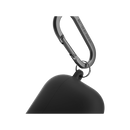 Uniq Nexo Active Hybrid Silicone Airpods 4th Gen Case With Sports Ear Hooks - Black - كفر حماية سماعة ابل ايربودز الجيل الرابع  - 2024 - يونيك