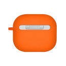 Uniq Nexo Active Hybrid Silicone Airpods 4th Gen Case With Sports Ear Hooks - Volt Orange - كفر حماية سماعة ابل ايربودز الجيل الرابع  - 2024 - يونيك