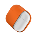 Uniq Nexo Active Hybrid Silicone Airpods 4th Gen Case With Sports Ear Hooks - Volt Orange - كفر حماية سماعة ابل ايربودز الجيل الرابع  - 2024 - يونيك