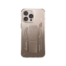 SkinArma Helio MagSafe Case With Grip Stand for iPhone16 Pro / 16 Pro Max - Gold [B] -  كفر حماية عالية - ماغ سيف - مع مغناطيس للسيارة ومسكة ستاند جانبي ورأسي