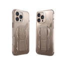 SkinArma Helio MagSafe Case With Grip Stand for iPhone16 Pro / 16 Pro Max - Gold [B] -  كفر حماية عالية - ماغ سيف - مع مغناطيس للسيارة ومسكة ستاند جانبي ورأسي