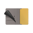 Cover UNIQ Belmont Passport Case RFID Blocking Gray-Yellow - محفظة لجواز السفر - محفظة كروت - يونيك