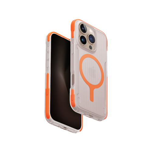 Uniq Combat Active MagSafe case for Apple iPhone 16 Pro / 16 Pro Max - Volt Orange [B] - كفر حماية عالية - يونيك - ماغ سيف - مقاومه عاليه ضد الصدمات