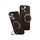 Uniq Keva Air MagSafe case with GripFit Premium for Apple iPhone 16 Pro / 16 Pro Max - Umber Brown [B] - كفر حماية عالية - يونيك - ماغ سيف + مسكه دائرية ماغ سيف