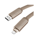 Bazic GoCharge 4 IN 1 Input USB A and USB-C to Output USB-C and Lightning Cable 15cm - Gold - سلك شحن - 4 في 1 - من يو اس بي + تايب سي - الى تايب سي + ايفون - طول 15سم - بيزك