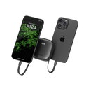 Bazic GoPower Fusion 4 in 1 Power Bank With Build in USB-C And Lightning Cable 10000mAh - Black - بطارية متنقلة - بيزك - قوة 10000 - سلك شاحن أيفون + تايب سي - 1 منفذ تايب سي - 1 منفذ يو اس بي - شاشة رقمية - كفالة 12 شهر