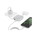 Bazic GoPower Fusion 4 in 1 Power Bank With Build in USB-C And Lightning Cable 10000mAh - Vanilla [B] - بطارية متنقلة - بيزك - قوة 10000 - سلك شاحن أيفون + تايب سي - 1 منفذ تايب سي - 1 منفذ يو اس بي - شاشة رقمية - كفالة 12 شهر