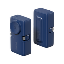 Bazic GoPower Koda 2 in 1 Power Bank With Foldable USB-C /Lightning Pin And Apple Watch Charger 5000mAh - Blueberry - بطارية متنقلة + ستاند - مع شاحن ايفون + تايب سي + شاحن ساعه ابل - سعة 5000 مللي امبير - كفالة 12 شهر