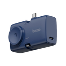Bazic GoPower Koda 2 in 1 Power Bank With Foldable USB-C /Lightning Pin And Apple Watch Charger 5000mAh - Blueberry - بطارية متنقلة + ستاند - مع شاحن ايفون + تايب سي + شاحن ساعه ابل - سعة 5000 مللي امبير - كفالة 12 شهر