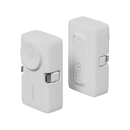 Bazic GoPower Koda 2 in 1 Power Bank With Foldable USB-C /Lightning Pin And Apple Watch Charger 5000mAh - Vanilla - بطارية متنقلة + ستاند - مع شاحن ايفون + تايب سي + شاحن ساعه ابل - سعة 5000 مللي امبير - كفالة 12 شهر