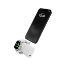 Bazic GoPower Koda 2 in 1 Power Bank With Foldable USB-C /Lightning Pin And Apple Watch Charger 5000mAh - Vanilla - بطارية متنقلة + ستاند - مع شاحن ايفون + تايب سي + شاحن ساعه ابل - سعة 5000 مللي امبير - كفالة 12 شهر