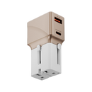 Energea Voyager Kit Travel world Adapter 25 + Alupac Power Bank 10000mAh + Helix Cable 1.5M + Pouch - Beige [B] - حقيبة السفر - 4 في 1 حقيبة + بطاريه ماغ سيف سعة 10000 مللي امبير + شاحن حائط دولي + سلك شحن تايب سي طول 1.5 متر - كفالة 12 شهر