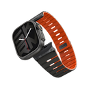 SkinArma Gemini Magnetic Watch Strap for Apple Watch 49/46/45MM - Black Orange [B]- سير ساعة أبل واتش