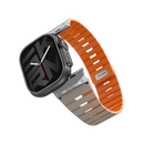 SkinArma Gemini Magnetic Watch Strap for Apple Watch 49/46/45MM - Grey Orange [B] - سير ساعة أبل واتش