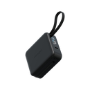 Energea Magpac Mini Plus Wireless Power Bank 10000mAh With Build in USB-C Cable & Display - Black - بطارية متنقلة - انيرجيا - سعة 10000 - عدد 2 سلك شاحن تايب سي - مع شحن لاسلكي - تدعم شحن ساعة ابل + الايربودز - شاشة رقميه - كفالة 24 شهر