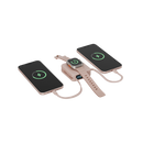 Energea Magpac Mini Plus Wireless Power Bank 10000mAh With Build in USB-C Cable & Display - Pink - بطارية متنقلة - انيرجيا - سعة 10000 - عدد 2 سلك شاحن تايب سي - مع شحن لاسلكي - تدعم شحن ساعة ابل + الايربودز - شاشة رقميه - كفالة 24 شهر