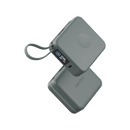 Energea Magpac Mini Plus Wireless Power Bank 10000mAh With Build in USB-C Cable & Display - light green - بطارية متنقلة - انيرجيا - سعة 10000 - عدد 2 سلك شاحن تايب سي - مع شحن لاسلكي - تدعم شحن ساعة ابل + الايربودز - شاشة رقميه - كفالة 24 شهر