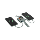 Energea Magpac Mini Plus Wireless Power Bank 10000mAh With Build in USB-C Cable & Display - light green - بطارية متنقلة - انيرجيا - سعة 10000 - عدد 2 سلك شاحن تايب سي - مع شحن لاسلكي - تدعم شحن ساعة ابل + الايربودز - شاشة رقميه - كفالة 24 شهر