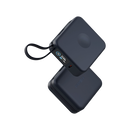 Energea Magpac Mini Plus Wireless Power Bank 10000mAh With Build in USB-C Cable & Display - Blue - بطارية متنقلة - انيرجيا - سعة 10000 - عدد 2 سلك شاحن تايب سي - مع شحن لاسلكي - تدعم شحن ساعة ابل + الايربودز - شاشة رقميه - كفالة 24 شهر