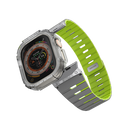 SkinArma Gemini Magnetic Strap + Atom Case Bundle for Apple Watch 49MM - Lime Green [B] - سير ساعة أبل واتش