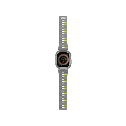SkinArma Gemini Magnetic Strap + Atom Case Bundle for Apple Watch 49MM - Lime Green [B] - سير ساعة أبل واتش