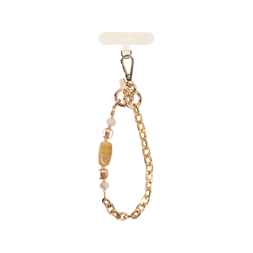Uniq Coehl Caryne 2-In-1 Universal Lanyard & Handstrap - Cream [B] - خيط علاقة - من يونيك - يمكنكم اختيار مع كفر شفاف او بدون كفر فقط خيط علاقة