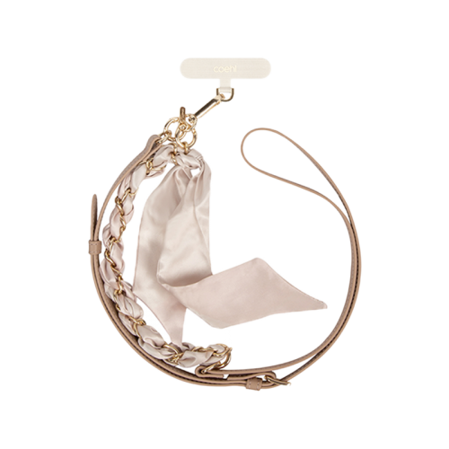 Uniq Coehl Caryne 2-In-1 Universal Lanyard & Handstrap - Dusty Nude [B] - خيط علاقة - من يونيك - يمكنكم اختيار مع كفر شفاف او بدون كفر فقط خيط علاقة