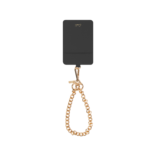 Uniq Coehl Caryne 3-In-1 Universal Lanyard & Handstrap With ID Card Holder - Ebony [B] - خيط علاقة + محفظة بطاقات + مسكة يد - من يونيك