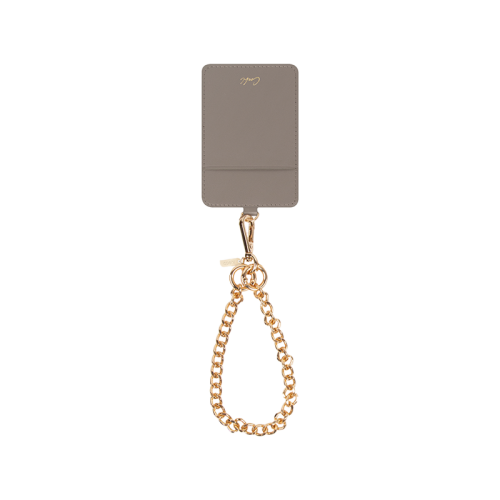 Uniq Coehl Caryne 3-In-1 Universal Lanyard & Handstrap With ID Card Holder - Pebble [B] - خيط علاقة + محفظة بطاقات + مسكة يد - من يونيك