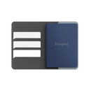 Uniq Belmont Passport Holder With RFID Blocking With Apple's Find My - Charcoal / Washed Blue.[B] - محفظة لجواز السفر - مع خاصية التتبع