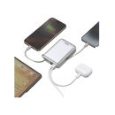 Bazic GoPower Fusion Mini 20K 3 in 1 Power Bank 20000mAh With Build in USB-C & Lightning Cable - Pebble [B]- بطارية متنقلة - بيزك - قوة 20000 - سلك شاحن أيفون + تايب سي - 1 منفذ تايب سي - 1 منفذ تيو اس بي - شاشة رقمية - كفالة 24 شهر