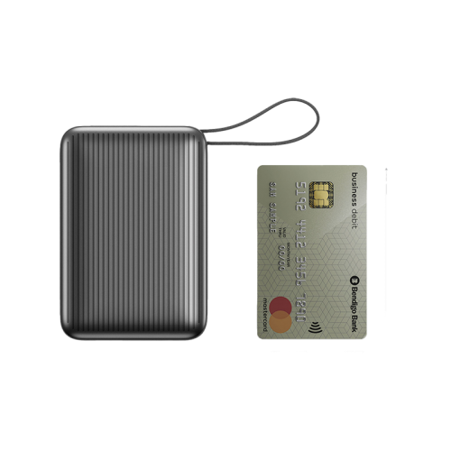 Energea Integra Ultra 45 Power Bank 20000mAh With Build in USB-C Cable & Display - Gunmeta[B] - بطارية متنقلة - انيرجيا - سعة 20 الف - قوة 45 واط - تايب سي - يو اس بي - شاشة رقمية - خاصية الشحن السريع - كفالة 12 شهر