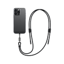 Energea Lasso 2-In-1 USB-C To USB-C 240W 480Mbps Lanyard With Charging Cable 1.5M - Black - خيط علاقة - 2 في 1 - انيرجيا - سلك شحن تايب سي الى تايب سي - قوة 240 واط - يمكنكم اختيار مع كفر شفاف او بدون كفر فقط خيط علاقة
