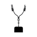 Energea Lasso 2-In-1 USB-C To USB-C 240W 480Mbps Lanyard With Charging Cable 1.5M - Black - خيط علاقة - 2 في 1 - انيرجيا - سلك شحن تايب سي الى تايب سي - قوة 240 واط - يمكنكم اختيار مع كفر شفاف او بدون كفر فقط خيط علاقة