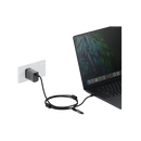 Energea Lasso 2-In-1 USB-C To USB-C 240W 480Mbps Lanyard With Charging Cable 1.5M - Black - خيط علاقة - 2 في 1 - انيرجيا - سلك شحن تايب سي الى تايب سي - قوة 240 واط - يمكنكم اختيار مع كفر شفاف او بدون كفر فقط خيط علاقة