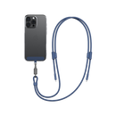 Energea Lasso 2-In-1 USB-C To USB-C 240W 480Mbps Lanyard With Charging Cable 1.5M - Blue - خيط علاقة - 2 في 1 - انيرجيا - سلك شحن تايب سي الى تايب سي - قوة 240 واط - يمكنكم اختيار مع كفر شفاف او بدون كفر فقط خيط علاقة