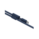 Energea Lasso 2-In-1 USB-C To USB-C 240W 480Mbps Lanyard With Charging Cable 1.5M - Blue - خيط علاقة - 2 في 1 - انيرجيا - سلك شحن تايب سي الى تايب سي - قوة 240 واط - يمكنكم اختيار مع كفر شفاف او بدون كفر فقط خيط علاقة