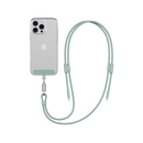 Energea Lasso 2-In-1 USB-C To USB-C 240W 480Mbps Lanyard With Charging Cable 1.5M - light green [B] - خيط علاقة - 2 في 1 - انيرجيا - سلك شحن تايب سي الى تايب سي - قوة 240 واط - يمكنكم اختيار مع كفر شفاف او بدون كفر فقط خيط علاقة