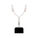 Energea Lasso 2-In-1 USB-C To USB-C 240W 480Mbps Lanyard With Charging Cable 1.5M - Sand - خيط علاقة - 2 في 1 - انيرجيا - سلك شحن تايب سي الى تايب سي - قوة 240 واط - يمكنكم اختيار مع كفر شفاف او بدون كفر فقط خيط علاقة